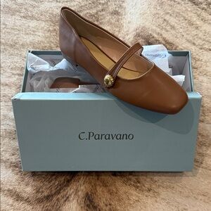 C.Paravano Women's Brown Loafers NIB